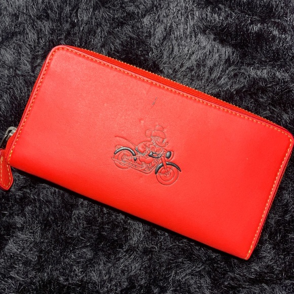 Coach X Disney Mickey Mouse Motorcycle Wallet - Picture 3 of 5